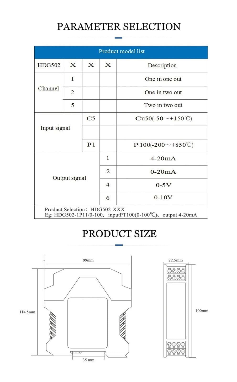 1 convertidor pt100 a 0-10v, 4-20 mA, 0-10v, Salida, Entrada, señal de Temperatura, aislador PT1000-50-300 °C, Pt100-200-850 °C, Cu50-50-150 °C(0-5V_24V_PT100)