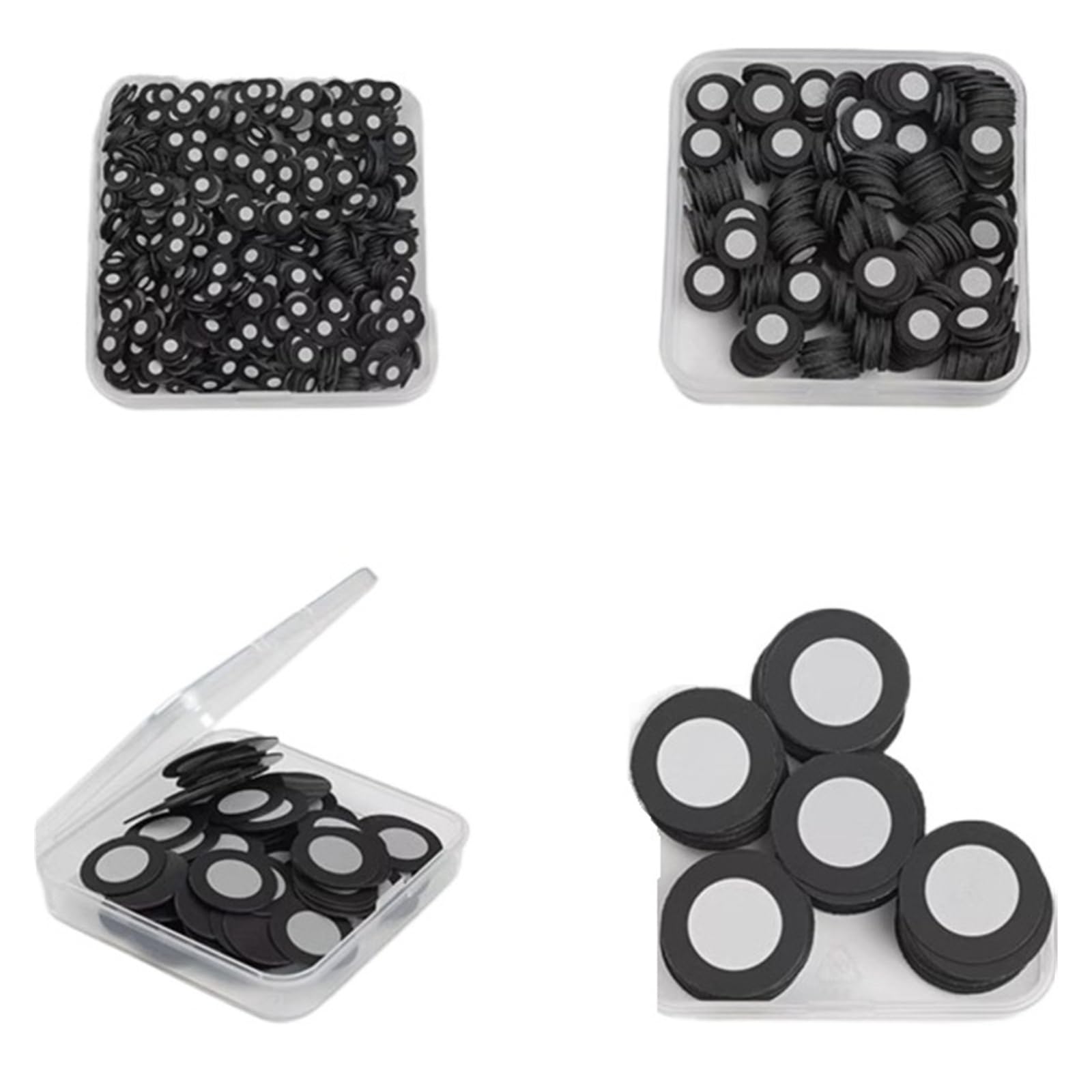 Wewnętrzne 3/6/9/12 mm Zewnętrzne 6/10/12/19 mm Wysoce odblaskowe magnetyczne punkty docelowe Punkty znaczników skanowania 3D(100pcs,9mmx12mm)