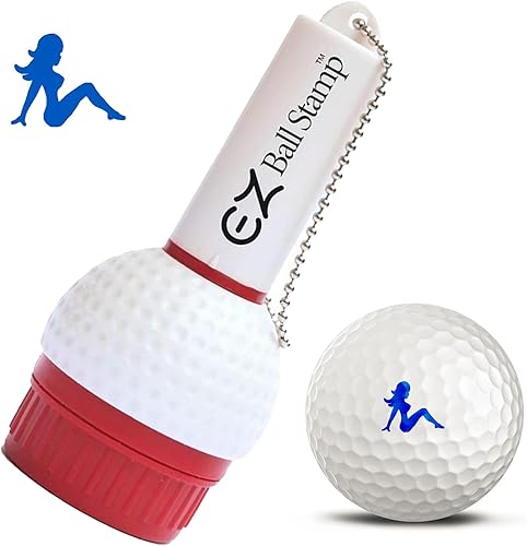 EZBallStamp - Timbre marcador con forma de pelota de golf, Azul