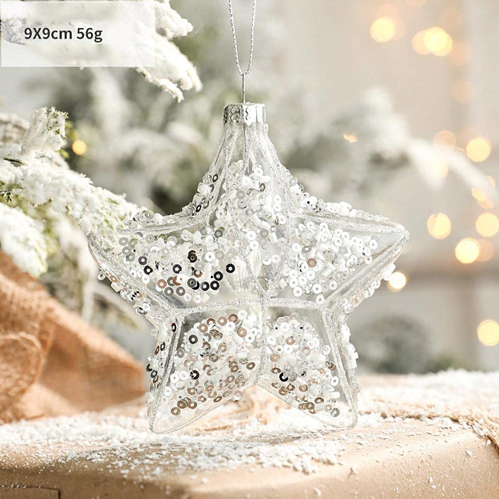 Set 5 Decorazioni Per Albero Di Natale In Vetro – Orsetti Gommosi Colorati 8 Cm – Ciondoli Con Perline – Regalo Natale - 2