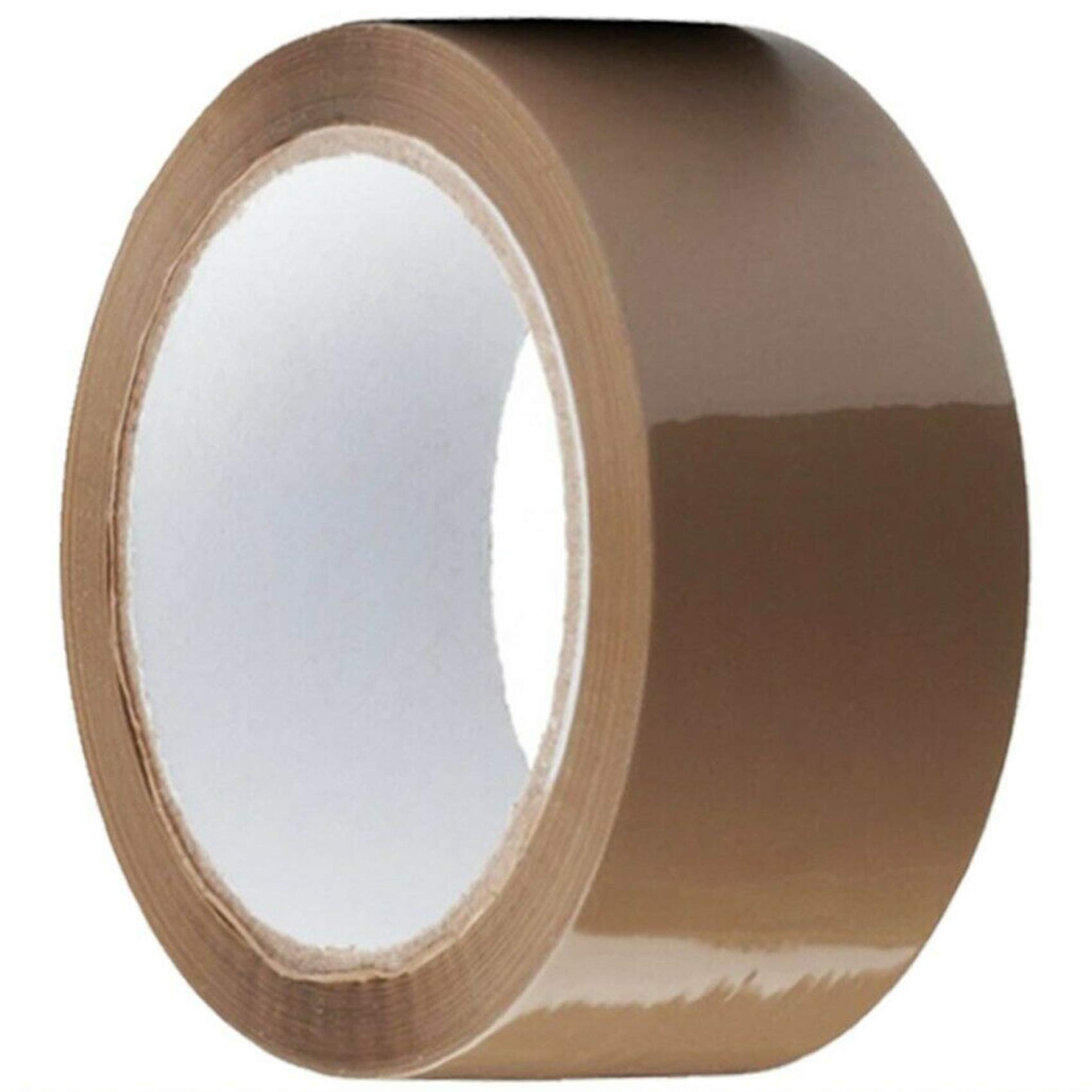NTI MARKSMAN Parcel Packing Tape Extra STRONG Heavy Duty Premium Printed FRAGILE, BUFF BROWN, CLEAR, House Moving Cardboard Boxes Packaging (Brown/Buff TAPE (48MM x 132M), 24 X Rolls)