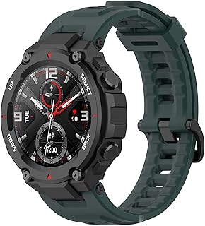 SKEIDO Band Compatible with Amazfit T-Rex/T-Rex Pro Band Soft Silicone Wristbands Replacement Bracelet for Amazfit T-Rex/T-Rex Pro Sport Strap Women men Smart Watch Accessories w/Install Tool