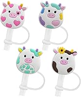 Vista 1 de Stanley Cup - Tapa de popote para vasos Stanley Cup de 30 onzas y 40 onzas – Fundas de paja de vaca de 0.394 pulgadas, cubiertas de paja