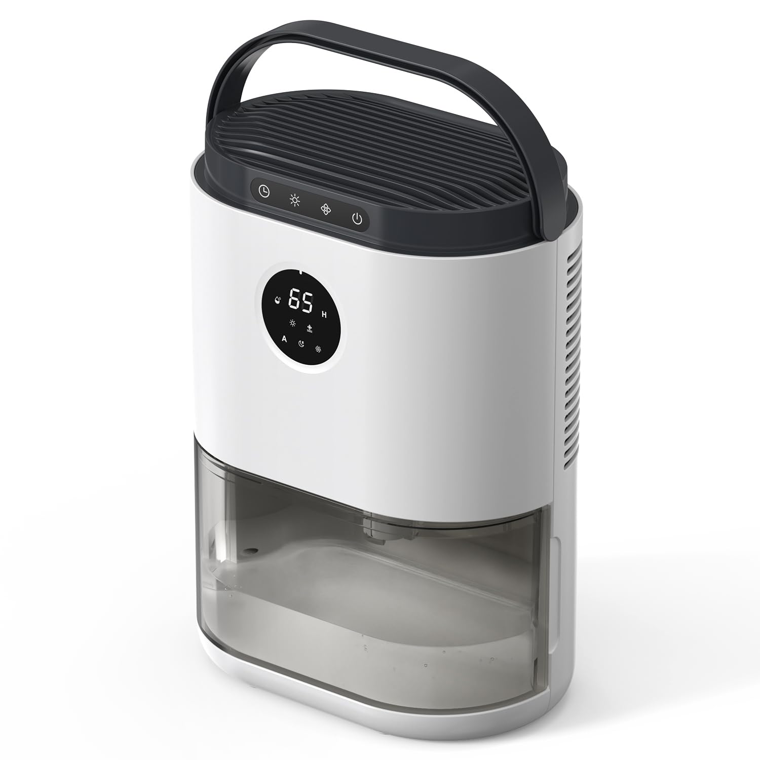 CONOPUPlus Deshumidificador 2300ML, Deshumificadores de Humedad, Sensor Pantalla, Temporizador de 48H, Luces de 7 Colores, Descongelación Automática, Modo Sueño, Deshumidificador para Dormitorio, Baño