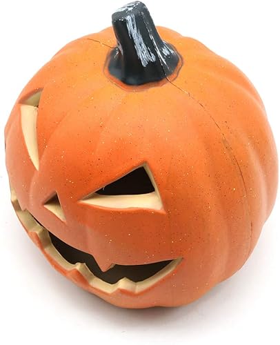 Miniatura 2 de Luz de calabaza de Halloween, funciona con pilas, decoración de calabaza iluminada para interiores y exteriores, farol de calabaza naranja,