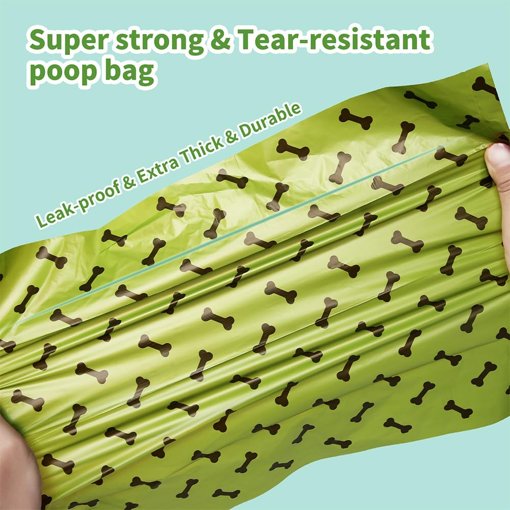 Myapet Dog Poop Bags,Leak Proof Bags for Outdoor Puppy Walking and Travel,Thick Waste Bag For Dogs,Lavender Scented,270 Bags,18 Packs of 15