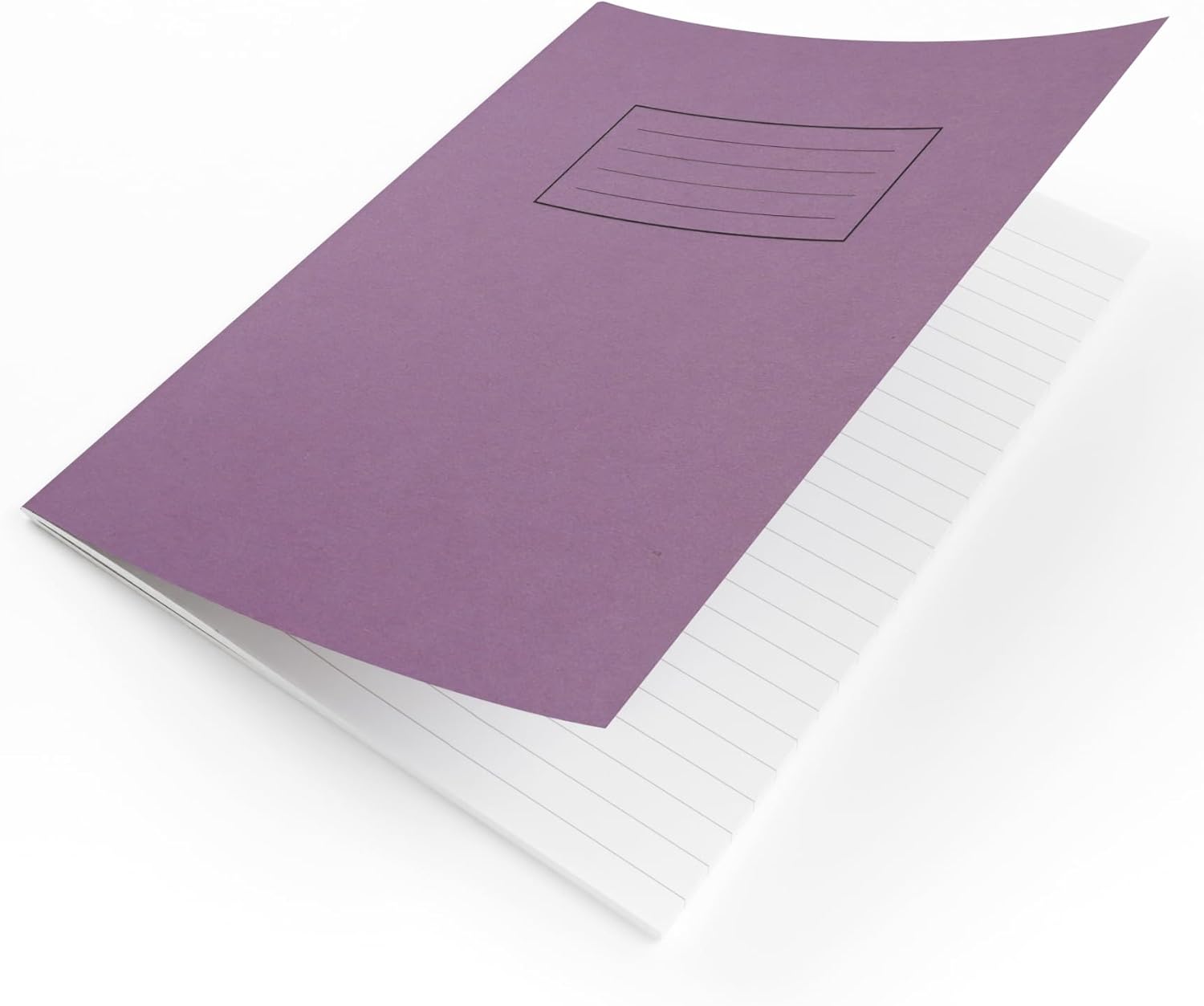 Silvine Exercise Book 229 x 178mm Ruled with Margin Purple (10 Pack)