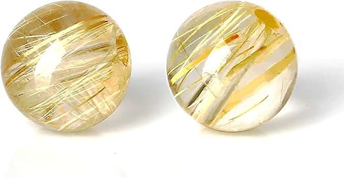 金髪水晶:金針ルチル24m m 保証書付き(新品同様 金髪水晶:金針ルチル24m m