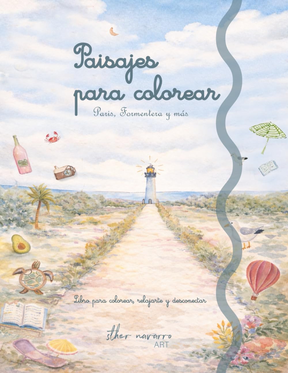 Paisajes para Colorear: Paisajes de Europa, Formentera, París y más