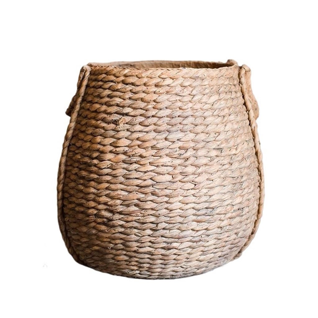 GELASIGE Flower Pots Outdoor Courtyard Garden Large Flower Pot Creative Imitation Rattan Floor Flower Pot Decoration Outdoor Flower Pots(B)
