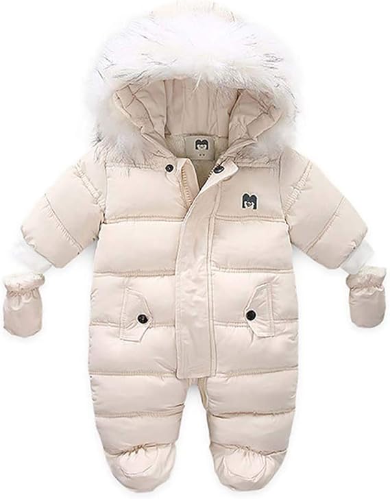 Frobukio Combinaison de neige pour bébé Manteau d'hiver à manches