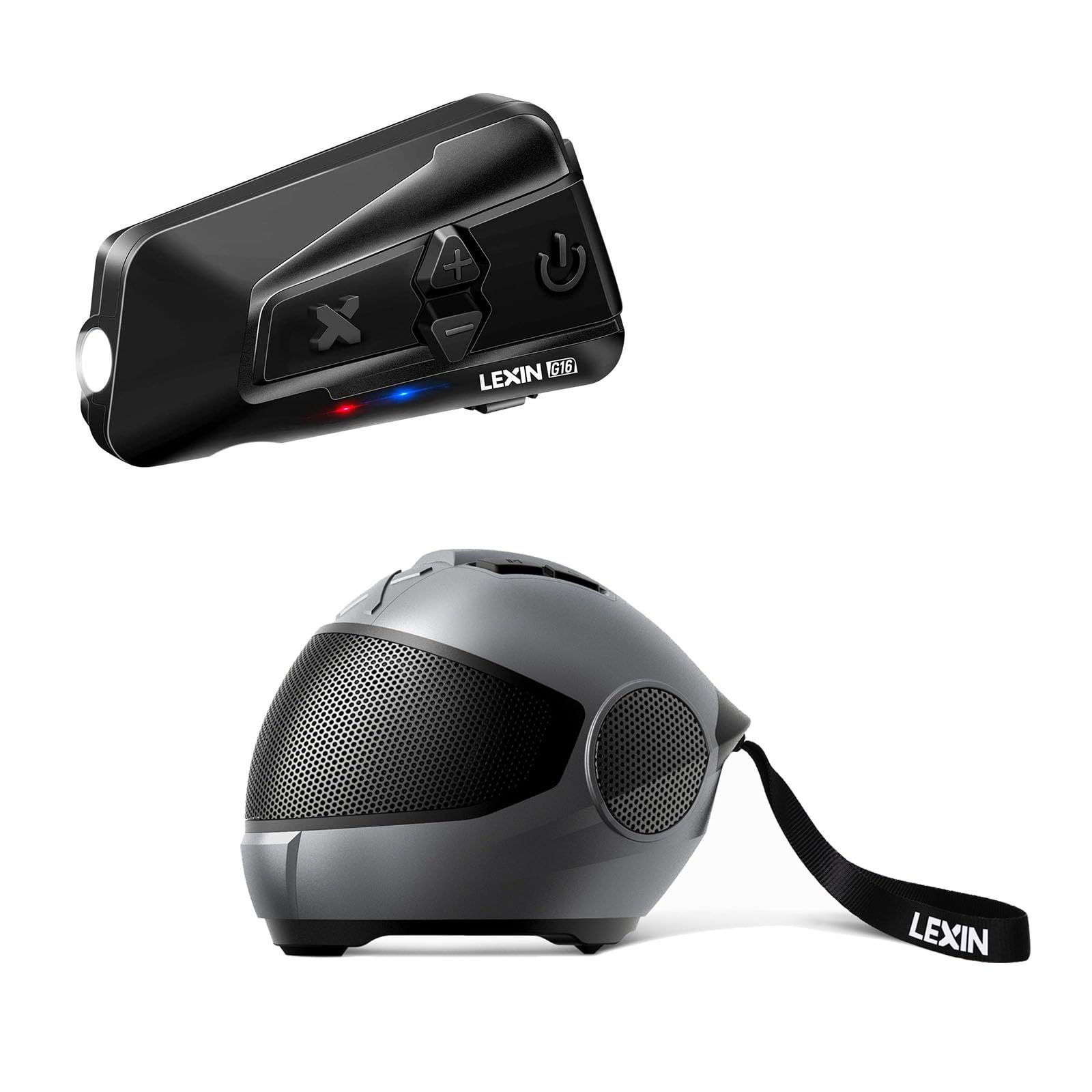 Lexin G16 Motorcycle Bluetooth Headset 16 Riders 2000m Helmet