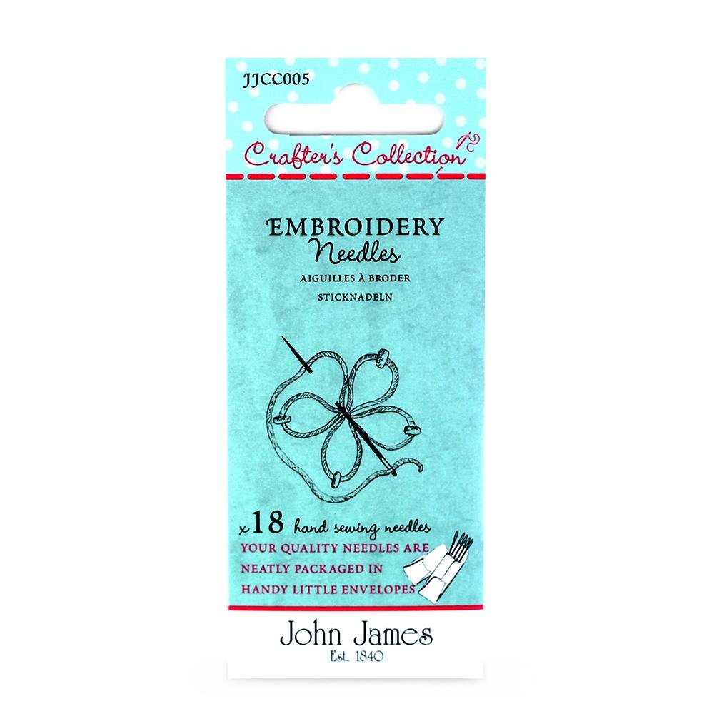 John James Crafter's Collection Needles - Embroidery (Sizes 7/10)