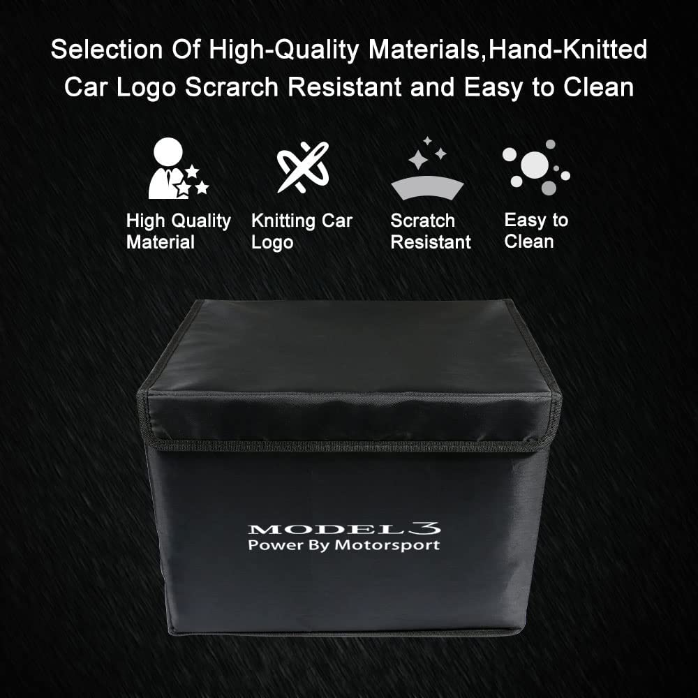 Opbergtassen voor autokoffers, opbergzakken voor auto's Voor Tesla Model 3 X S Y antislip opvouwbare opruimkoffers Opgeruimde tas Organizer Tools Reisopbergtas Accessoires