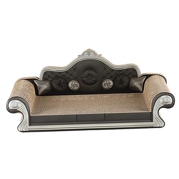 Aswadh Cat Scratch Cardboard Play Toy Kitten Scratching Pad Wear Resistant Board 57x23x27cm