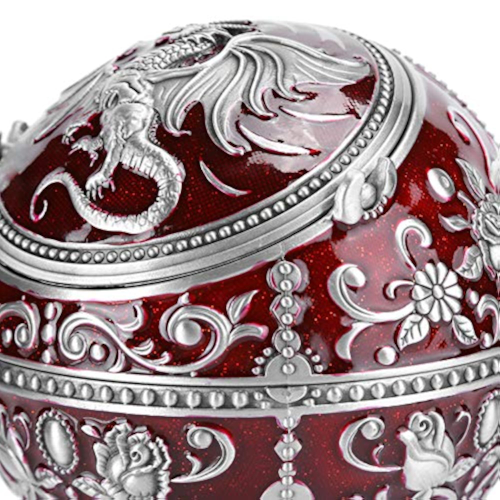 Windproof Vintage Ashtray with Three-Dimensional Dragon Relief Pattern