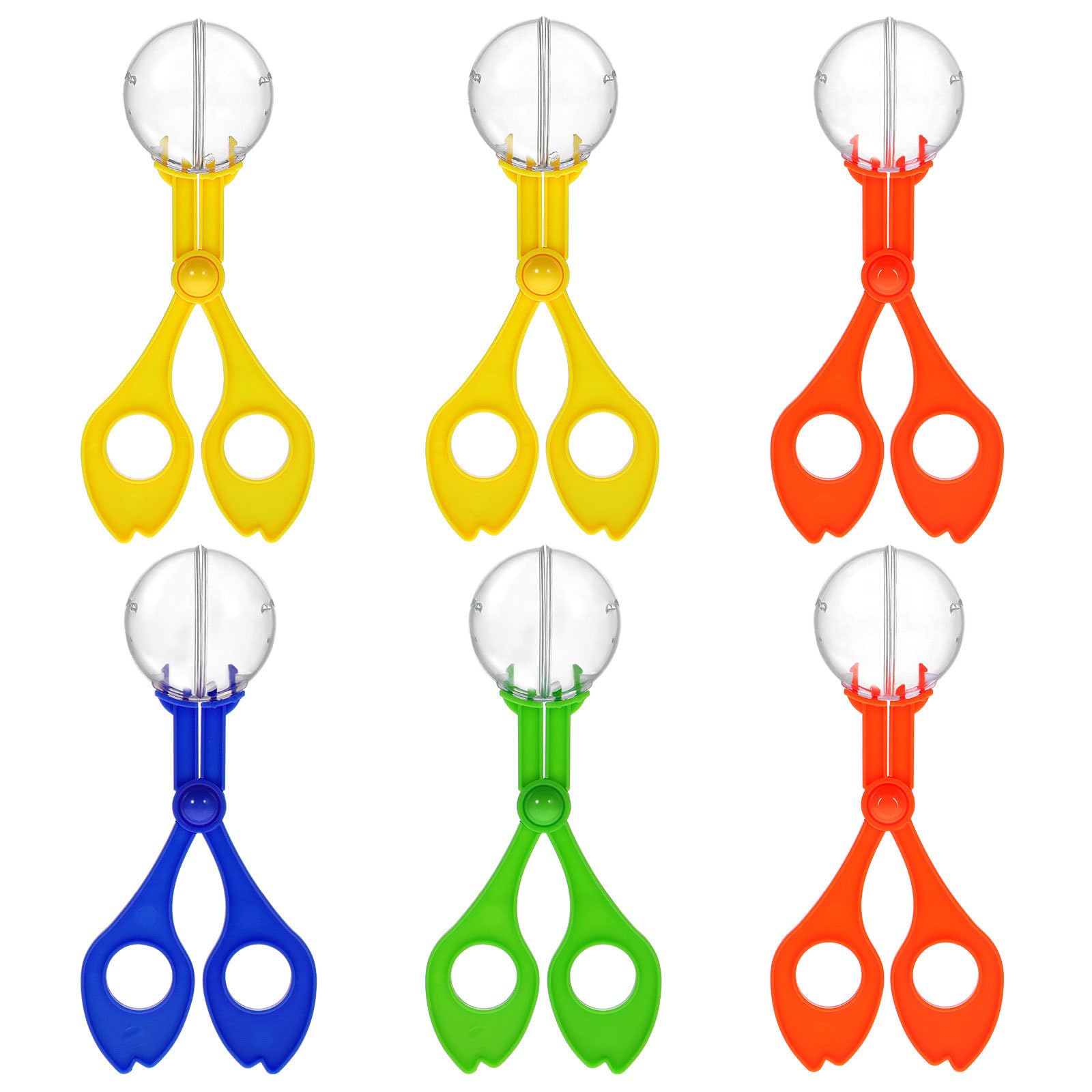 TOYANDONA 6pcs Bug Catcher Scoopers for Kids - Insects Catcher Handy Scoopers for Bug Catching, Outdoor Nature Exploration Toy for Children (3 Color)