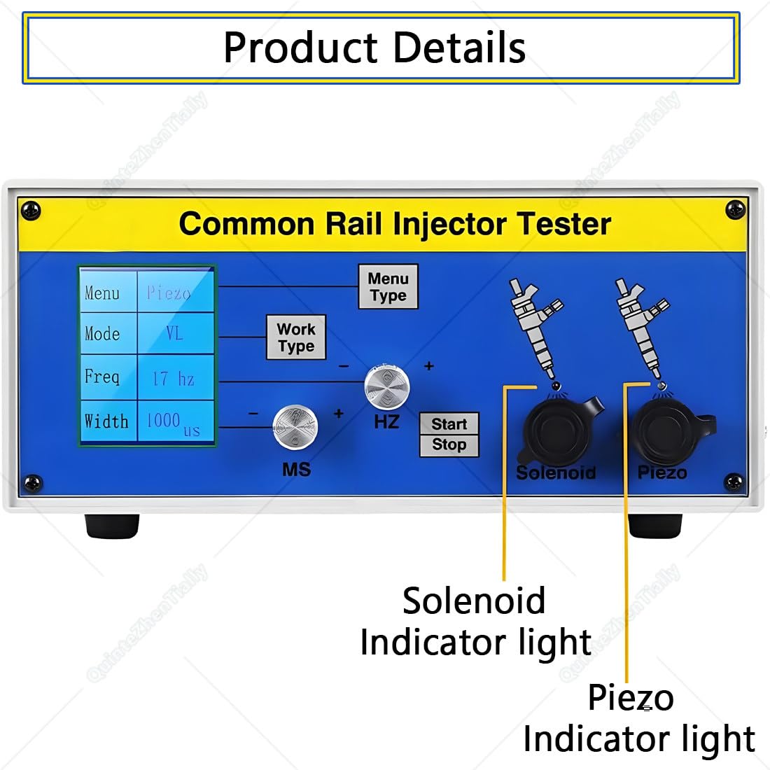 Tester Iniettori Common Rail Diesel,Dispositivo Tester Iniettori Rampa Comune,Strumento Riparazione Carburante,Temperatura Esercizio -30°C - 70°C,per Trattori Automobili