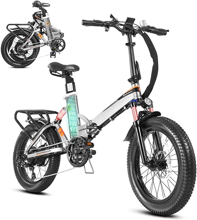 eAhora 750W Electric Bikes for Adults Foldable Electric Bike with 48V