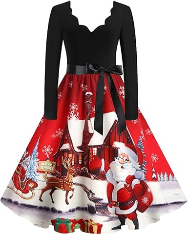 amazon plus size christmas dresses