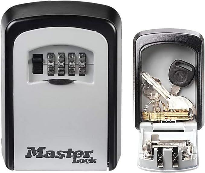MASTER LOCK Key Safe Wall Mounted, Medium 85 x 119 x 36 mm, Outdoor