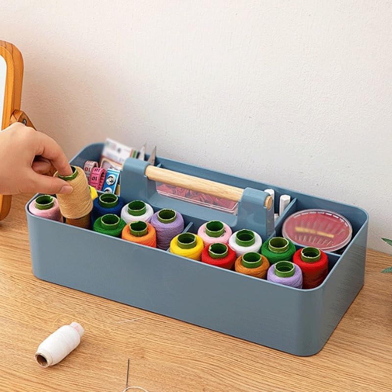 LWECMGSA Plastic Hand Sewing Thread Patching Tool Carrying Case Portable Needle Storage Box Household