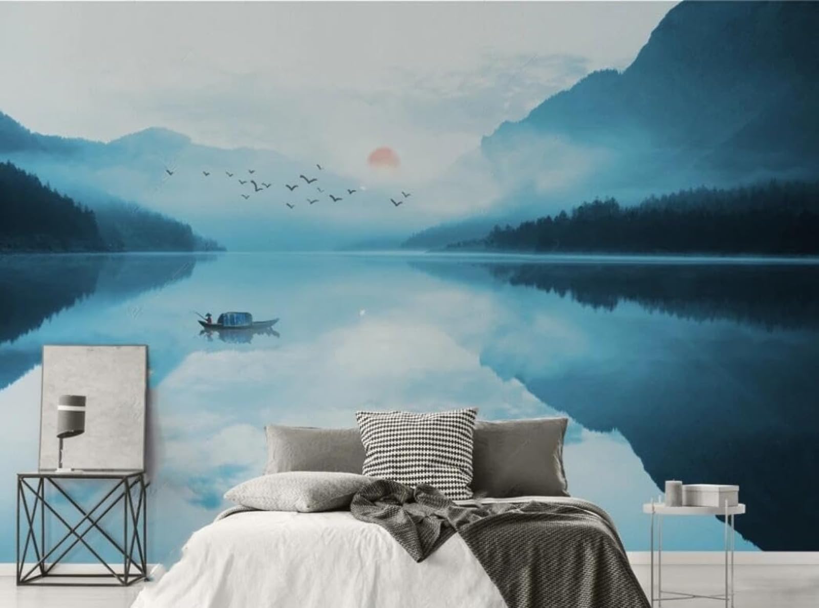 Art Fond Mur 150Cm×105Cm Décoration Salon Effet 3D Réactif