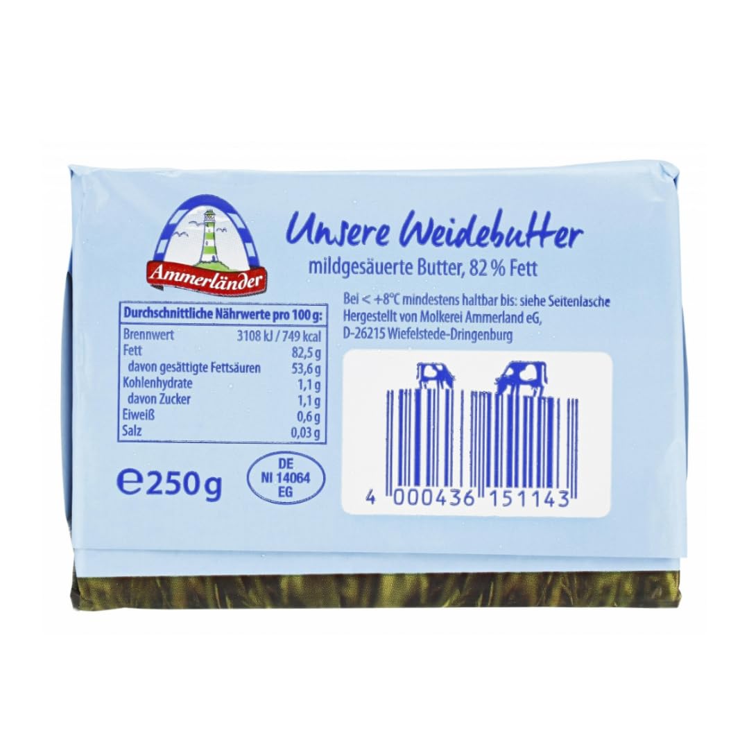 Ammmerlander Gute Butter mit schutz versiegelung 250 gramm, 4 er