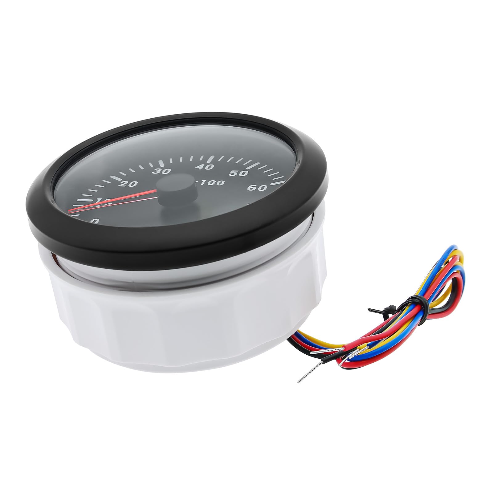 85mm Marine Drehzahlmesser 0-8000RPM Wasserdichtes mit Betriebsstundenzähler 7 Farben Hintergrundbeleuchtung für Auto Boot LKW Diesel Benzinmotor