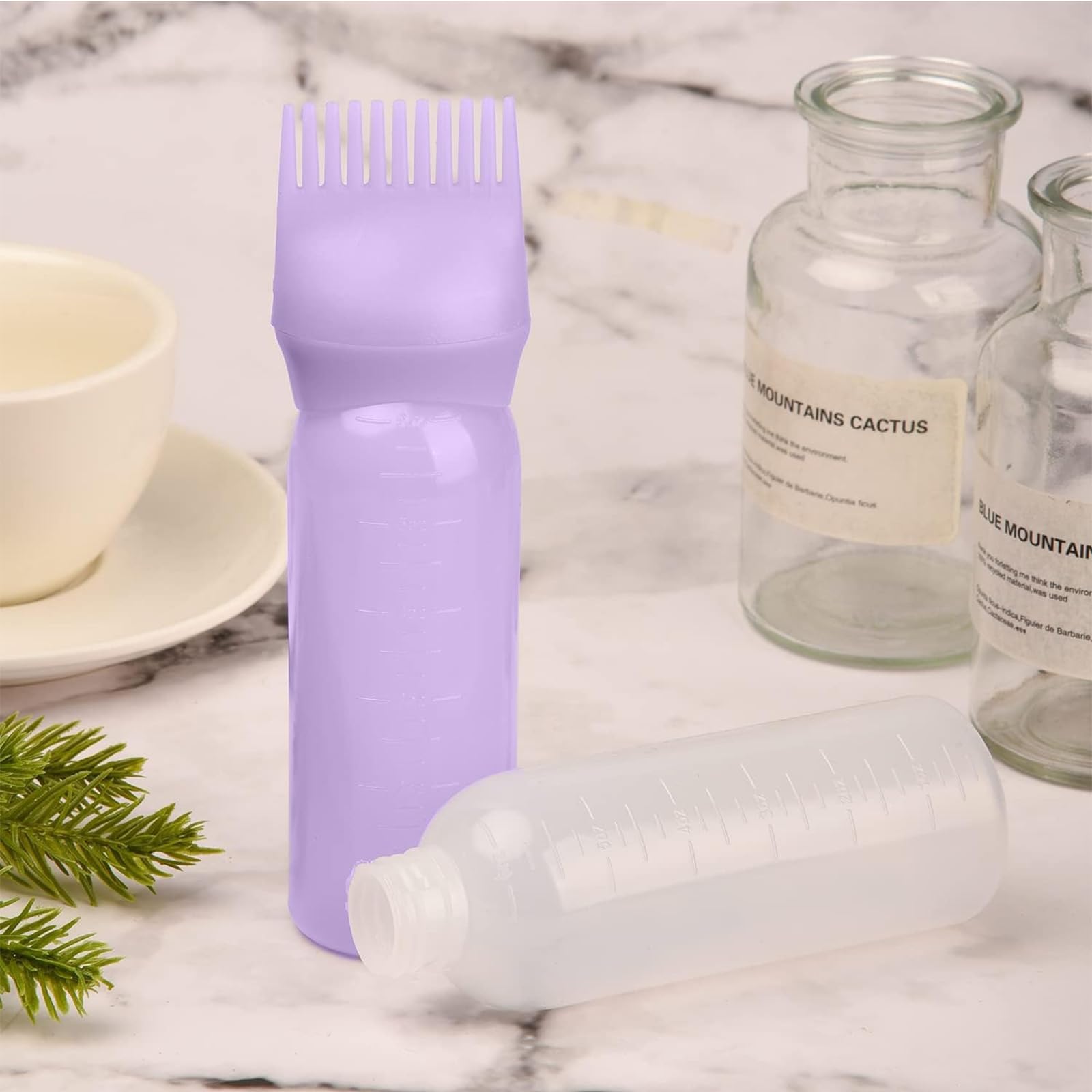 Addein 1 Pieces Hair Oil Applicator Bottle, Root Comb Applicator Bottle, Squeeze Hair Color Oiling Bottles for Hair Coloring - Image 3