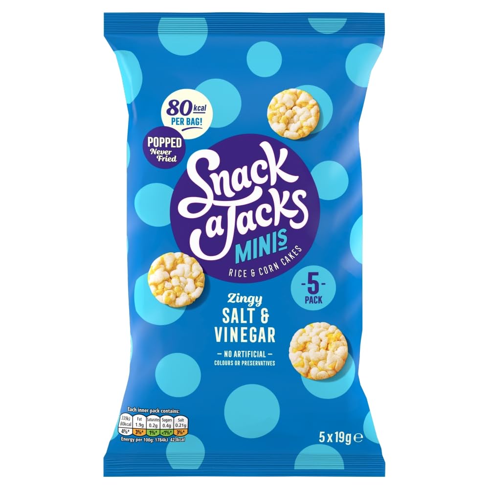 Snack A Jacks Salt&Vinegar 5 x 19g