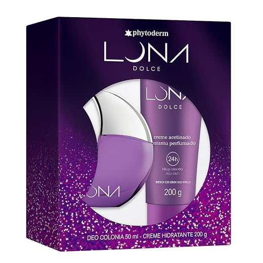 Phytoderm Kit Luna Dolce Deo Colônia 50 Ml + Creme Acetinado 200 G