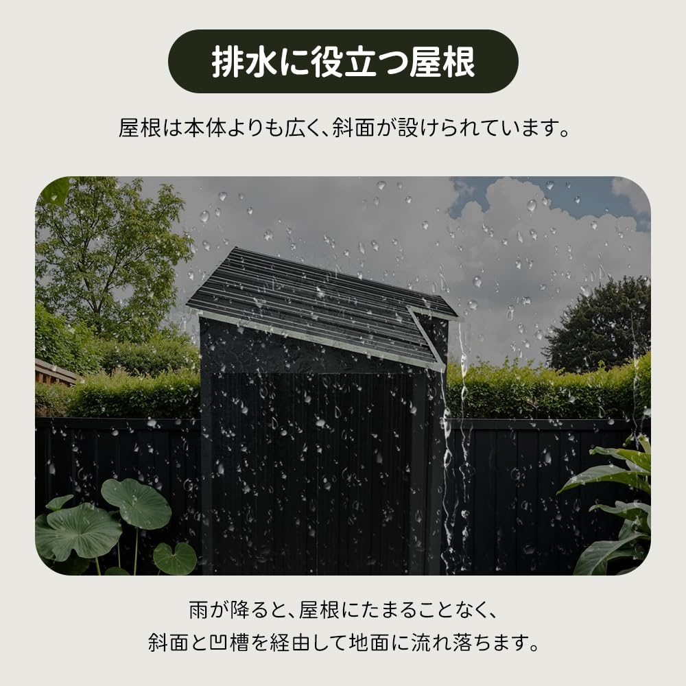 Amazon | 薪小屋 ＆ 物置小屋 屋根付き 【SGS防積雪認証】 屋外 薪  