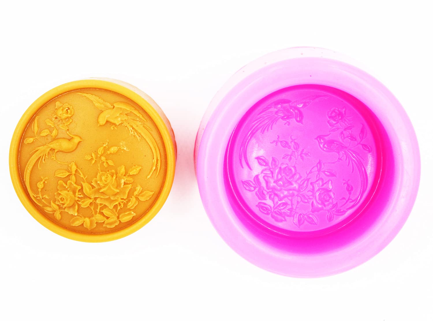 LC Phoenix Fleur N464 Moule Craft Moule à Savon En Silicone Motif Craft Moules DIY Fait à La Main Bougie Moules