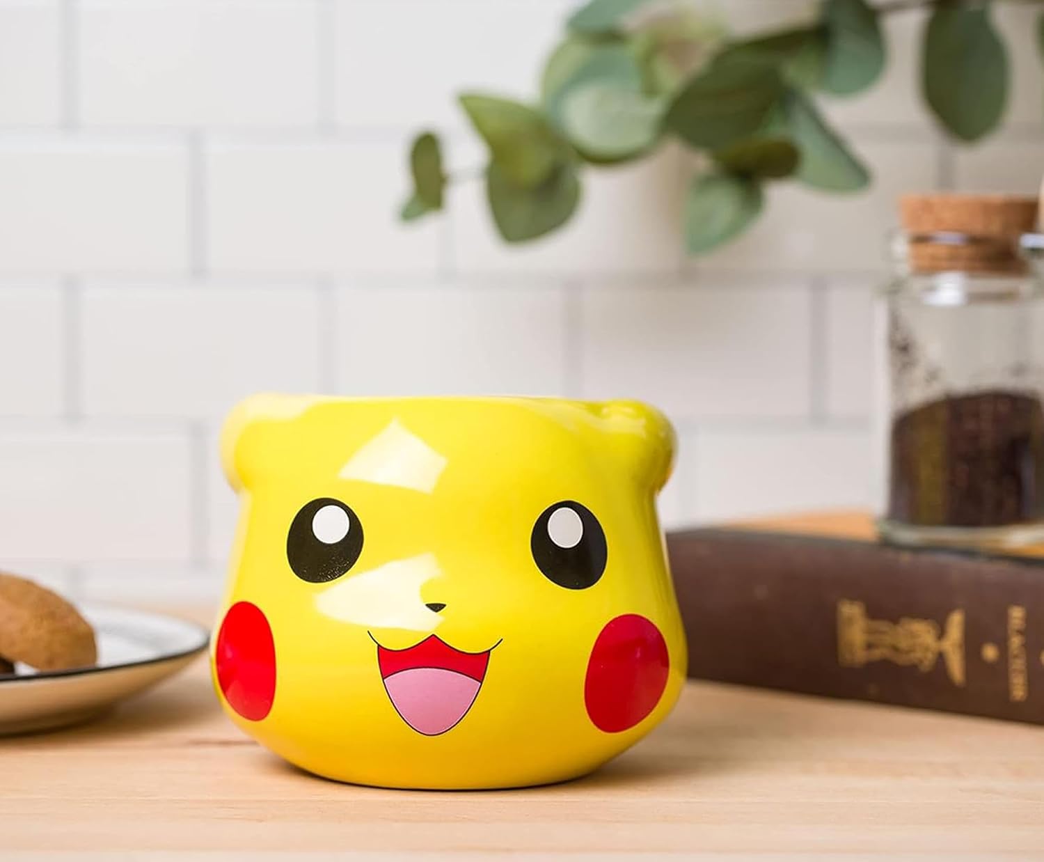 Silver Buffalo Pokemon Pikachu 3D Sculpted Ceramic Mug, 20 Ounces