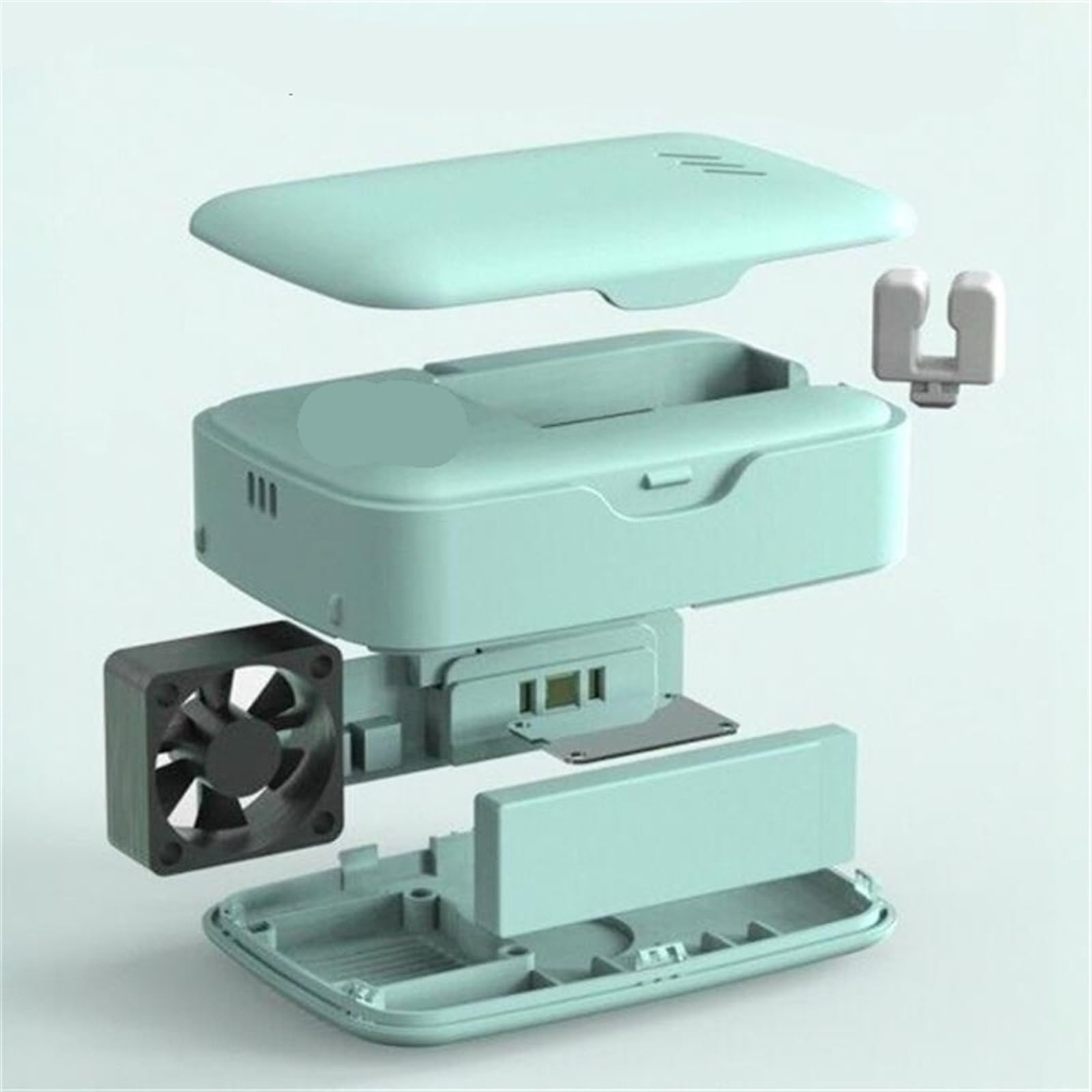 Estuche portátil para cepillo de dientes con soporte de pared para cepillo de dientes eléctrico, funda de cepillo seco verde