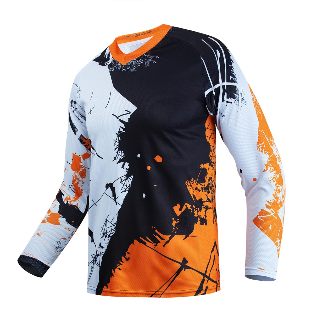 PSPORT Dirt Bike Trikot für Jugendliche, Kinder Mountainbike Shirt Langarm Kinder Downhill Trikots für Motorrad Motocross BMX Moto MX Offroad Racing