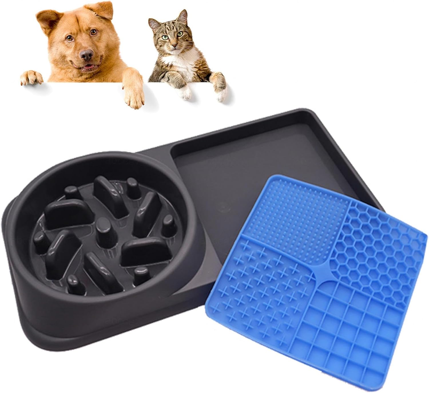 早食い防止 食器 犬 早食い防止 食器, 滑り止め 安全 早食い防止 犬用パズルボウル 大, 犬 猫 小型犬 大型犬 犬 なめるパッ