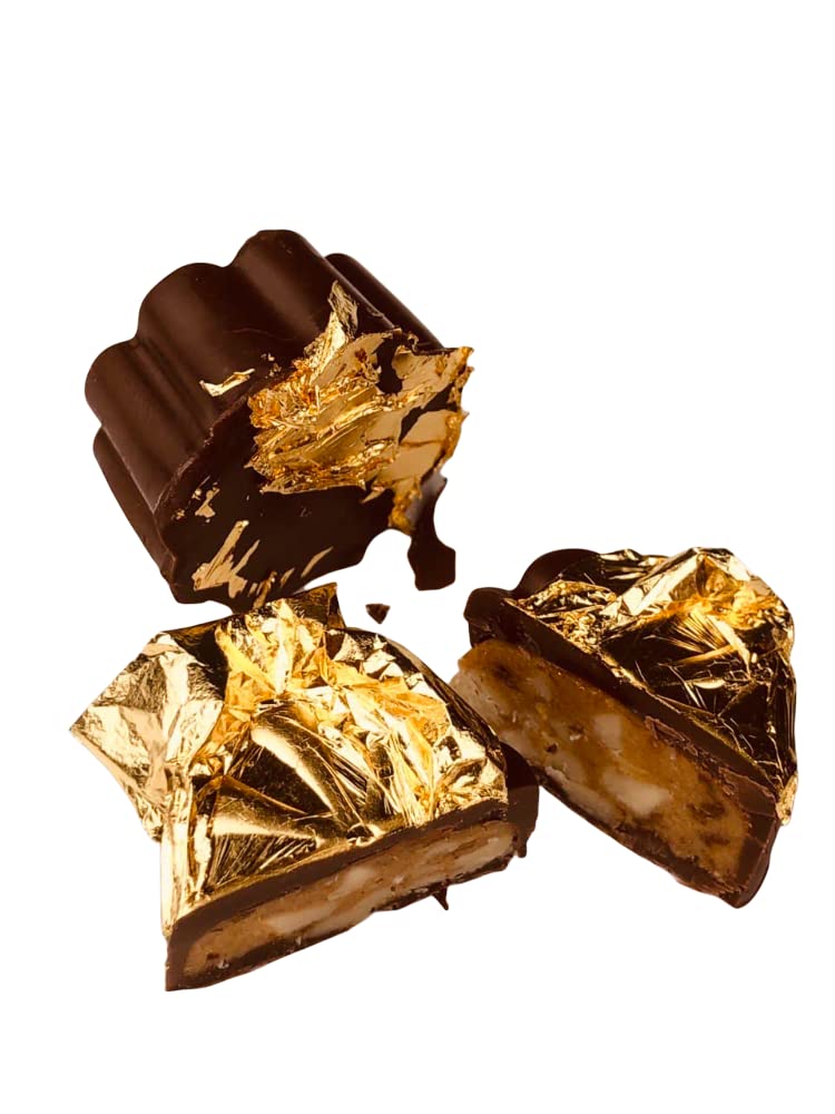 Chocolate with edible Real 24K Gold