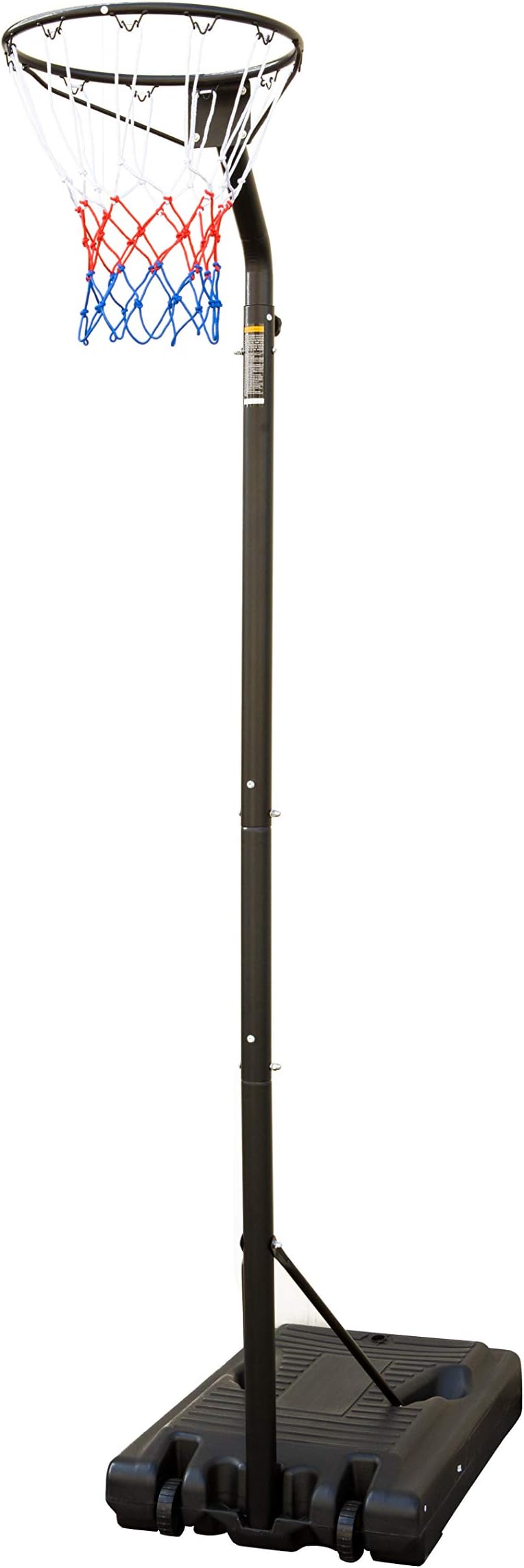KKB Sport Freestanding Netball Post, Official Height Adjustable Netball Stand from 2.6 to 3.05 meters