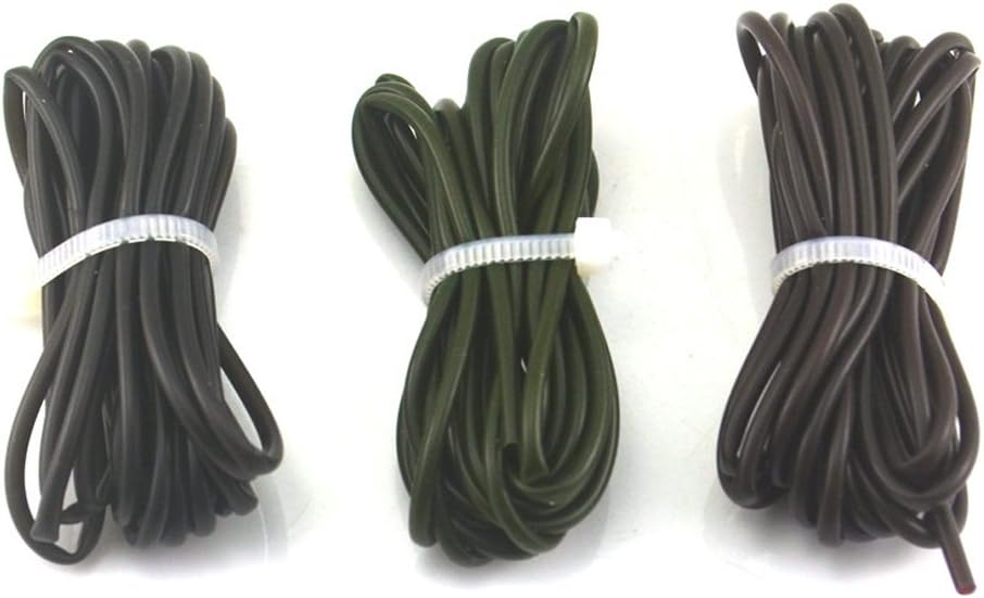 NEWSHOT Carp Fishing Silicone Rigs Tube Soft Tube Sleeve (3 Packs of 1m), Multicolor - Image 3