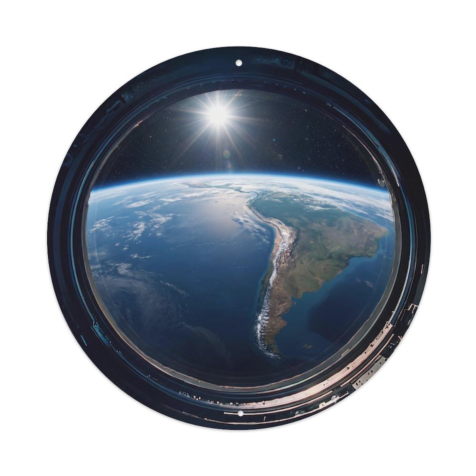 Earth Andes Mountains Chain Metal Tin Sign