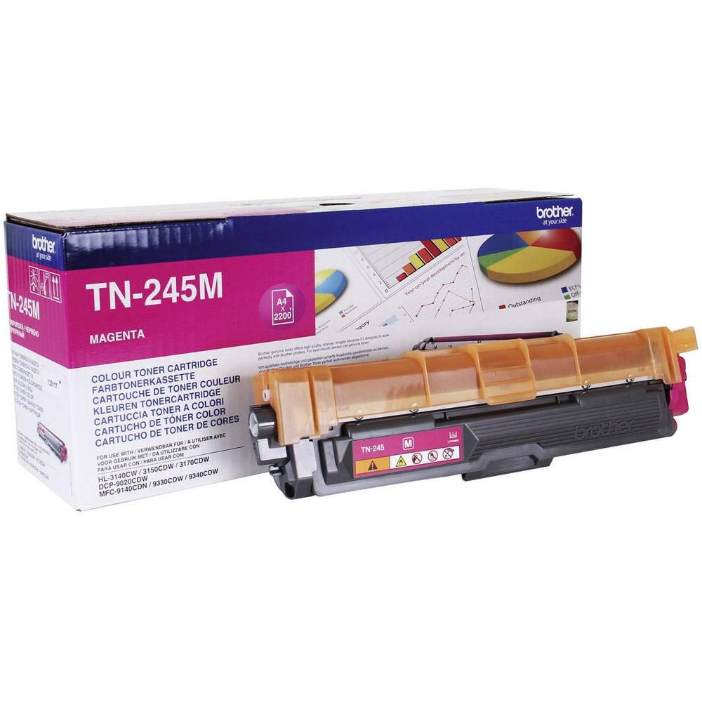 Brother TN245M | Toner Originale | Colore Magenta | Fino A 2200 Pagine | Per Stampanti HL3140CW/ HL3150CDW/ HL3170CDW/ DCP9020CDW/ MFC9140CDN/ MFC9330CDW/ MFC9340CDW-image