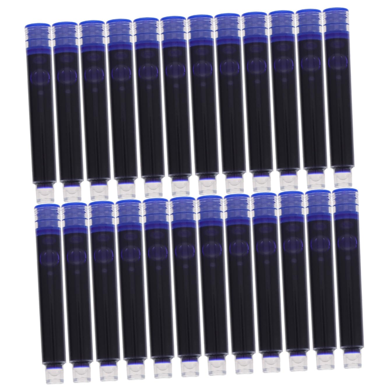 PLAFOPE Ricariche per Penne Stilografiche, Inchiostro Blu, Design Ergonomico, 200 Pezzi, Accessori in Plastico per Scuola e Scrittura