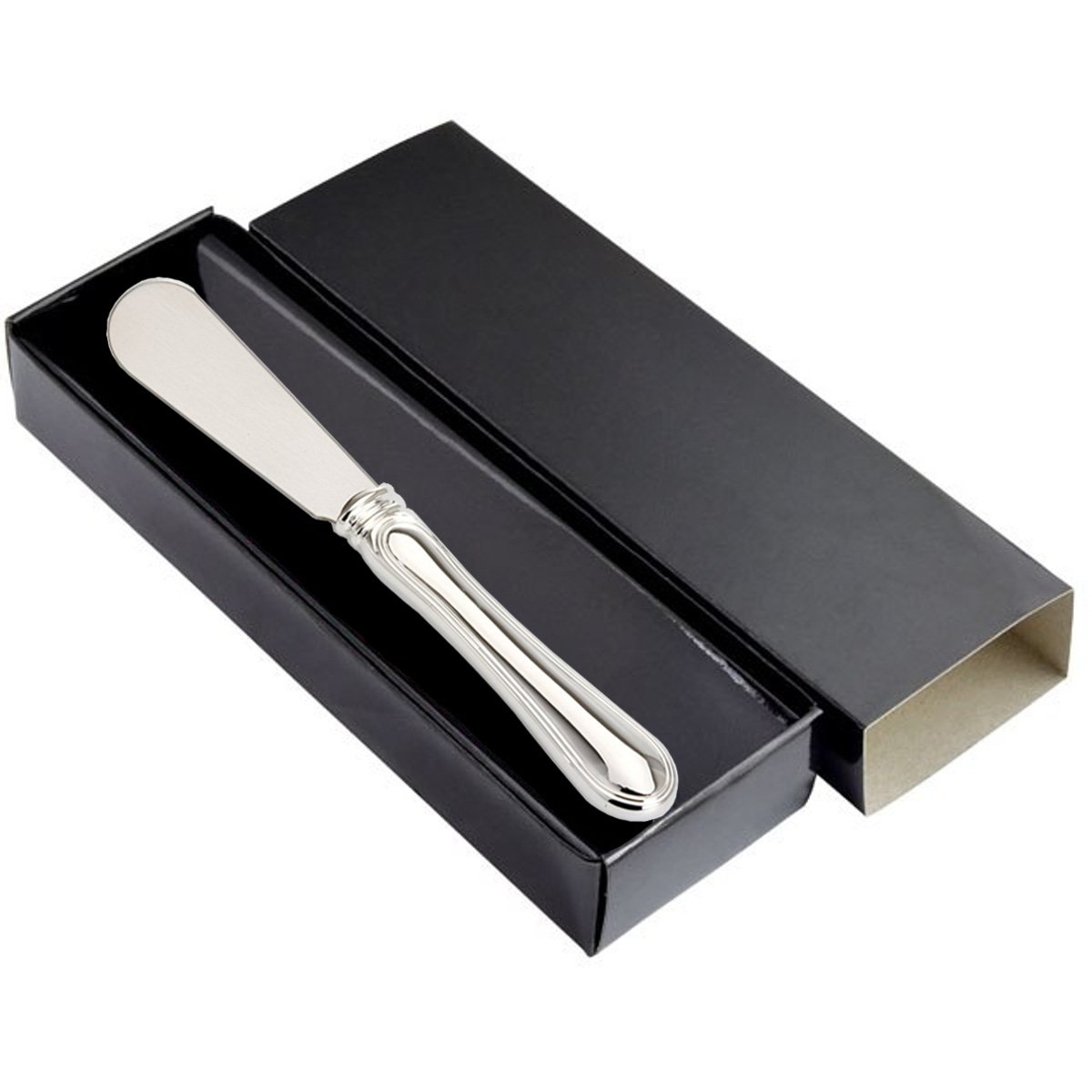 Couteau à apéritif et à dessert plaqué argent 15 x 12 cm