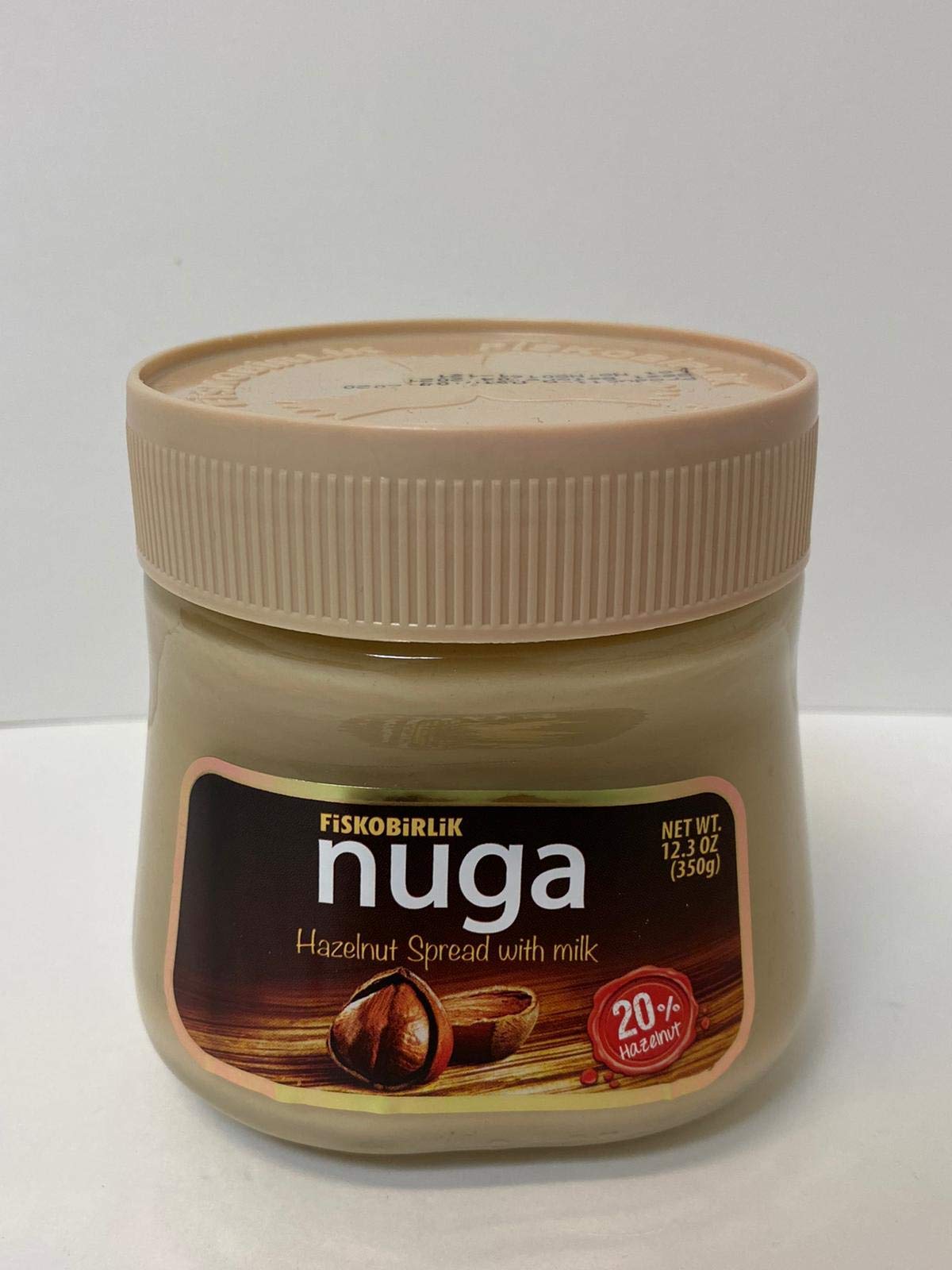 Fiskobirlik Nuga Hazelnut Spread with Milk 350 gr Made in Turkey