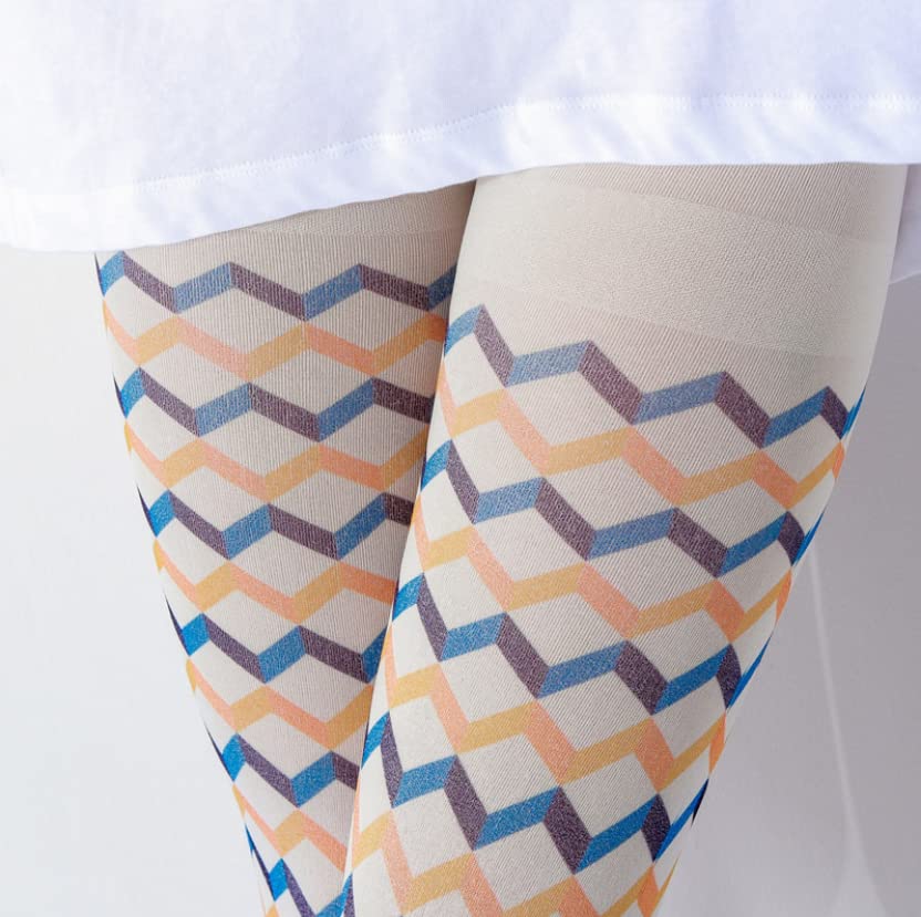 Image of Sahabowi Women Tights, Opaque High Waist Pantyhose, Vintage Control Top Stockings