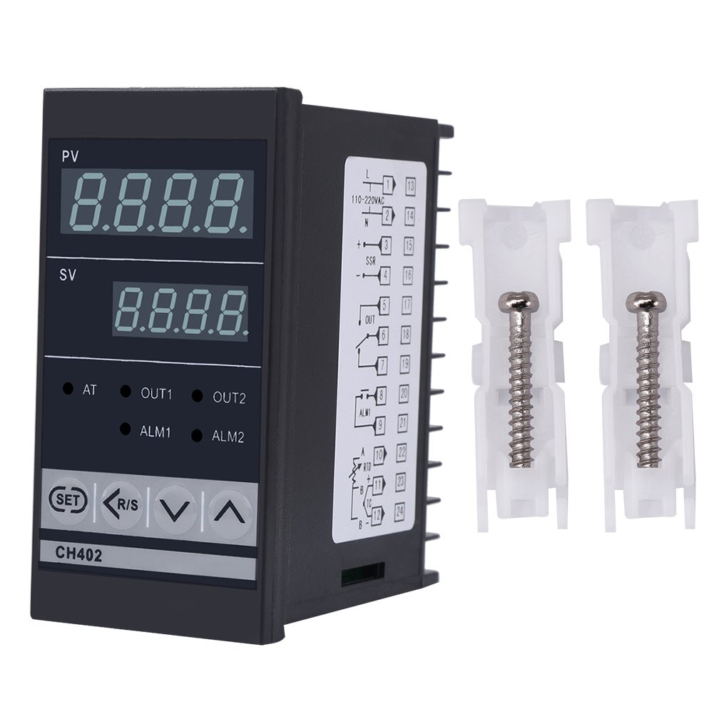 Temperature Switch, Temperature Controller CH402 AC85 to 264V High Smart PID Temperature Controller Thermostat Relay