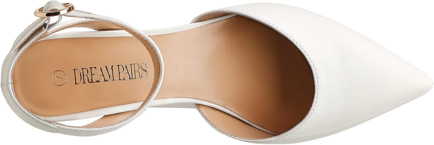DREAM PAIRS Kitten Heels for Women Low Heel Dress Shoes Wedding Dress Closed Toe Pump Shoes Luna