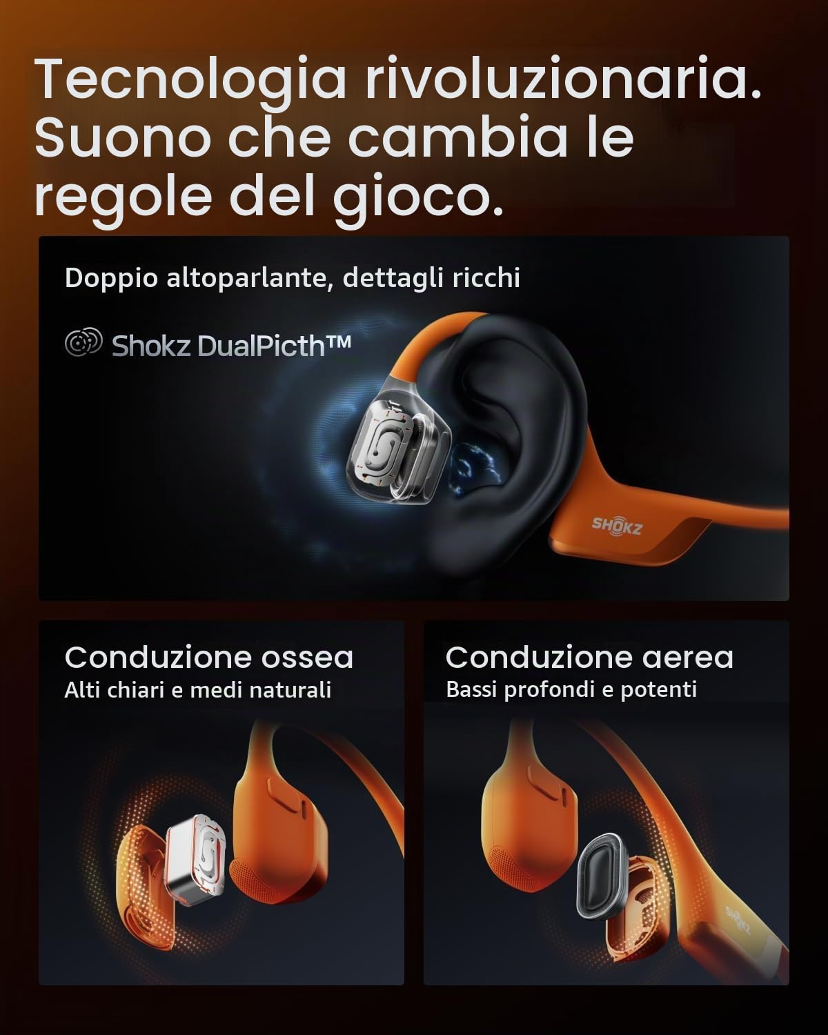 Shokz - OpenRun Pro2 - Orange (S820OR)